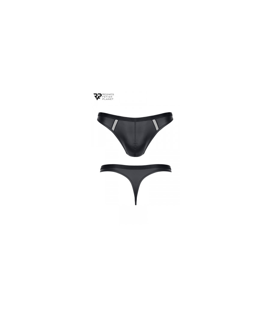 String wetlook noir - Regnes