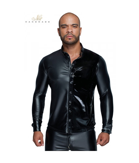 Chemise wetlook et vinyle H064