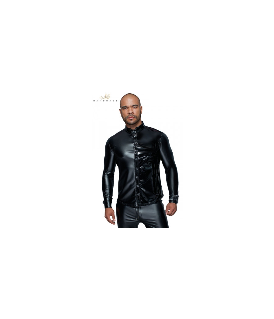 Chemise wetlook et vinyle H064