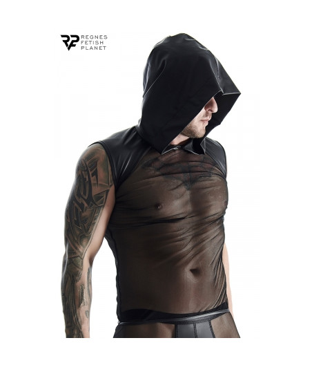 T-shirt à capuche en mesh - Regnes