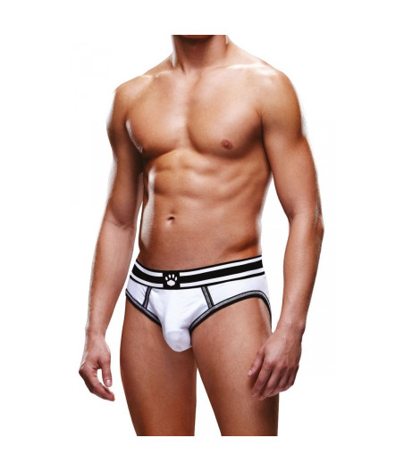 Slip ouvert blanc et noir - Prowler