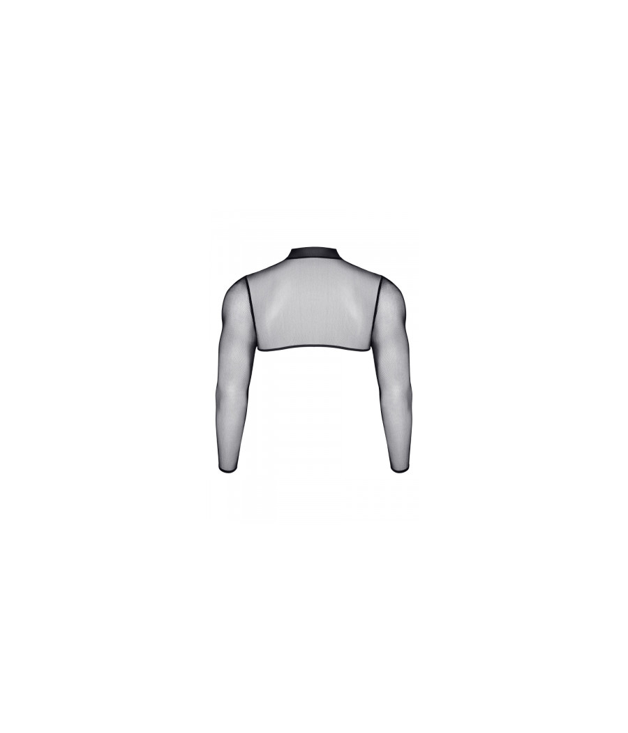 Crop top tulle noir transparent - Regnes