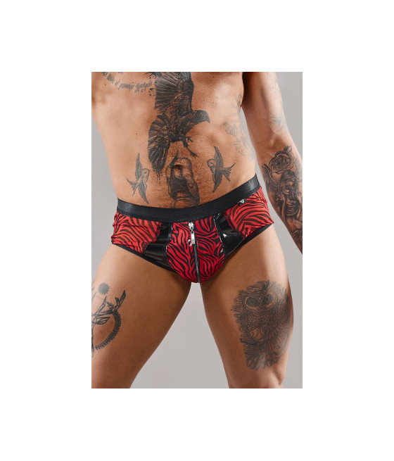 Shorty à zip en tulle zébré - Regnes