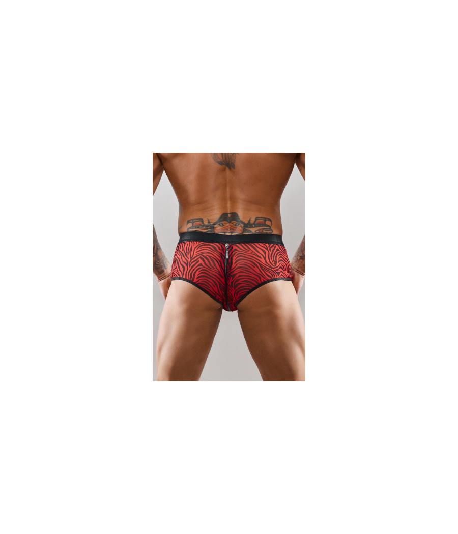 Shorty à zip en tulle zébré - Regnes