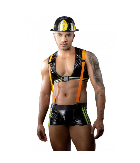 Costume pompier sexy 4 pièces - J Lingerie