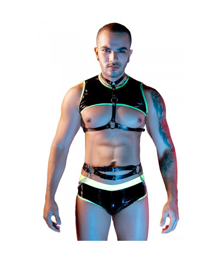 Ensemble sexy fluo 4 pièces - J Lingerie