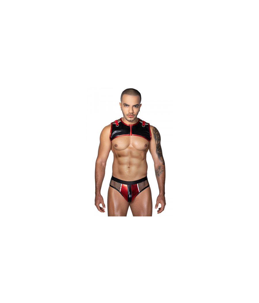 Ensemble sexy deux pièces rouge et noir - J Lingerie Ensemble sexy deux pièces rouge et noir - J Lingerie