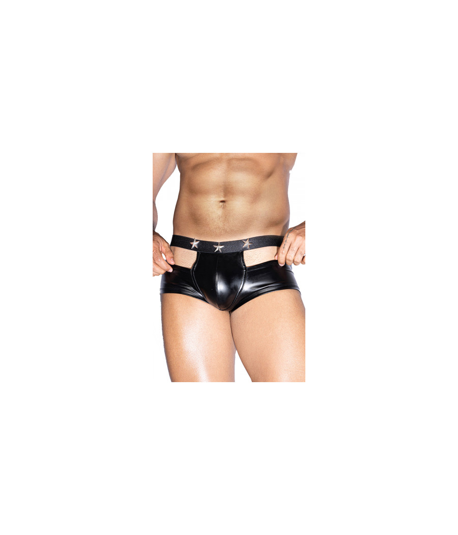 Boxer sexy noir avec ouvertures - J Lingerie Boxer sexy noir avec ouvertures - J Lingerie