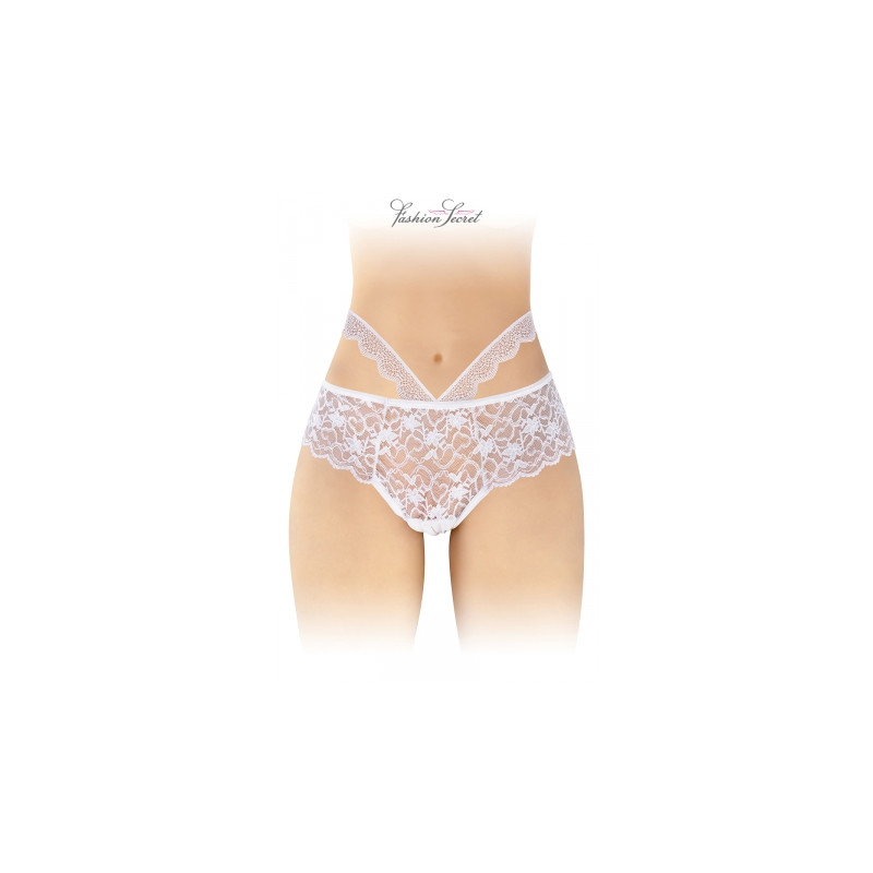 Culotte ouverte blanche Marie - Fashion Secret