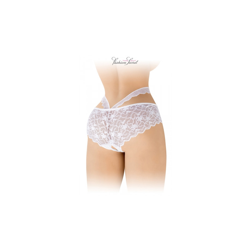 Culotte ouverte blanche Marie - Fashion Secret