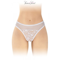 Tanga blanc ouvert Ava - Fashion Secret