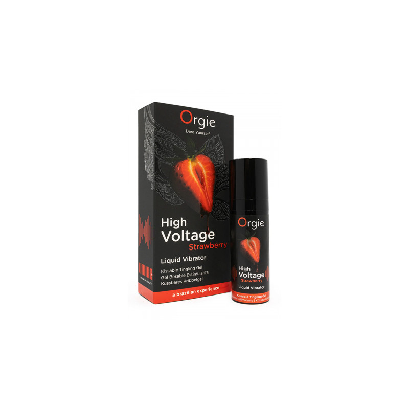 Gel d'excitation High Voltage Liquid Vibrator Fraise - Orgie