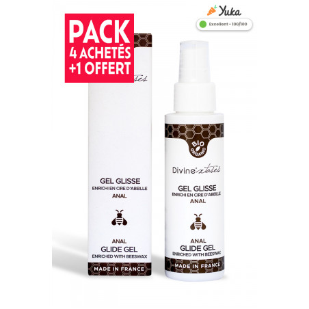 Pack 4 + 1 offert : Lubrifiant Anal - Divinextases