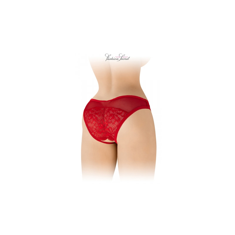 Tanga rouge ouvert Ava - Fashion Secret