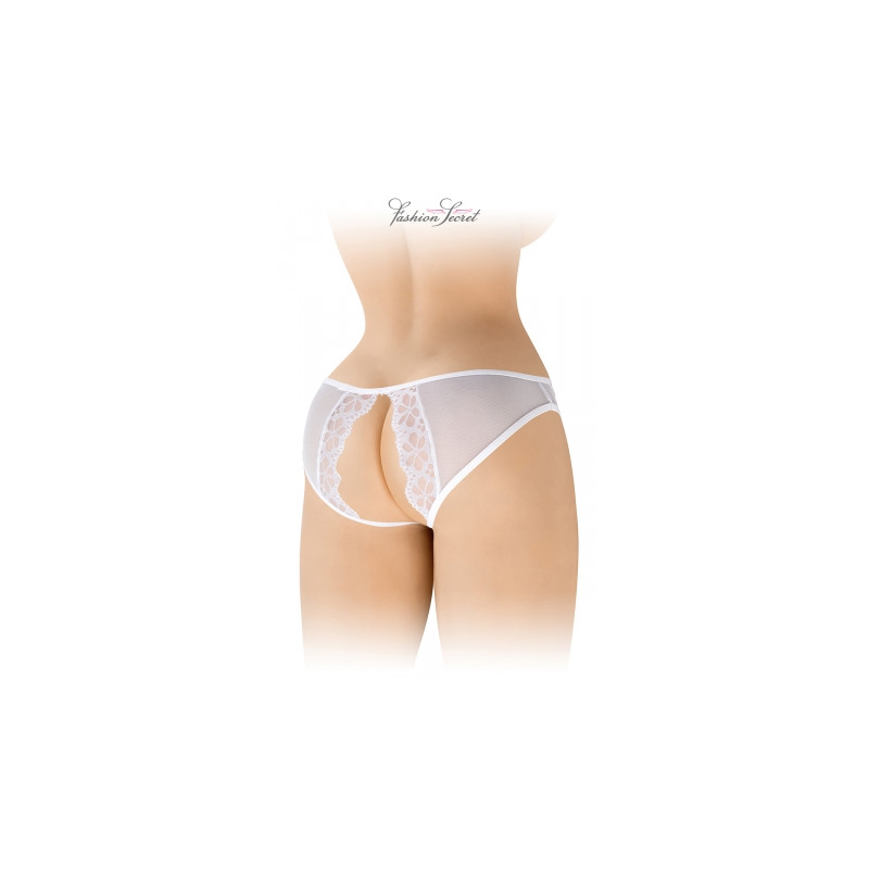 Culotte blanche ouverte Ambre - Fashion Secret