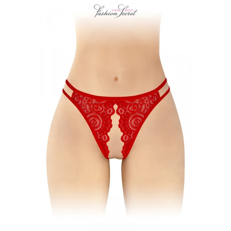 Culotte rouge ouverte Annette - Fashion Secret