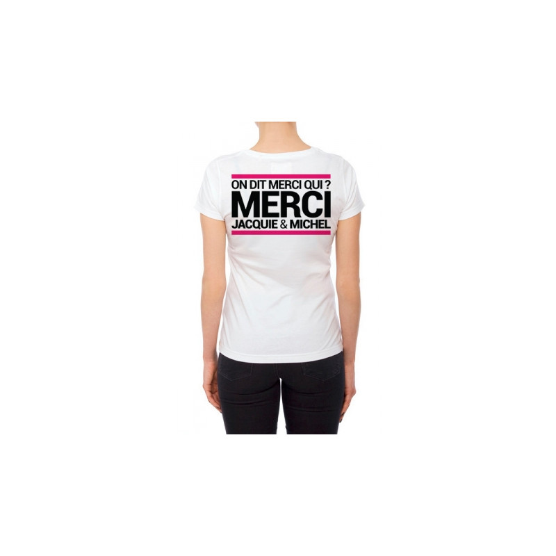 Tee-shirt  J&M blanc - spécial  femme