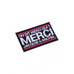 Ecusson rectangle Jacquie et Michel