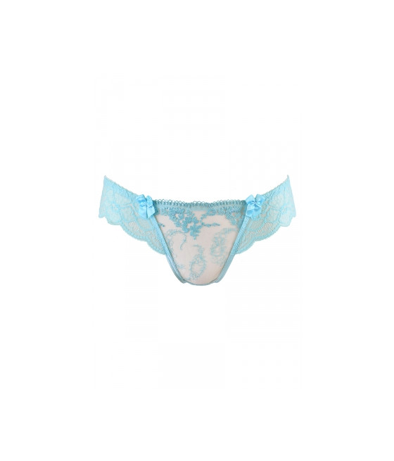 String tanga bleu V-10128 - Axami