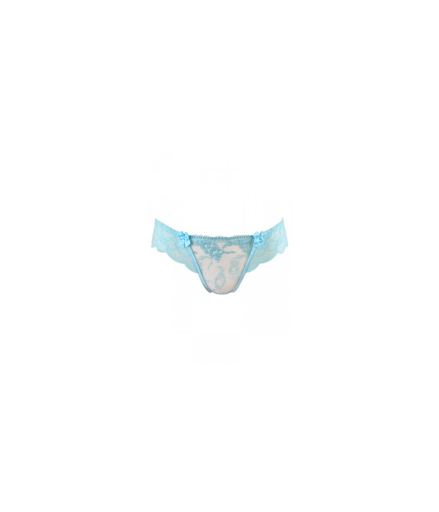 String tanga bleu V-10128 - Axami