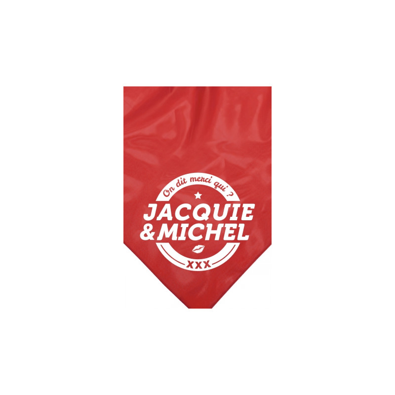 Bandana rouge Jacquie & Michel