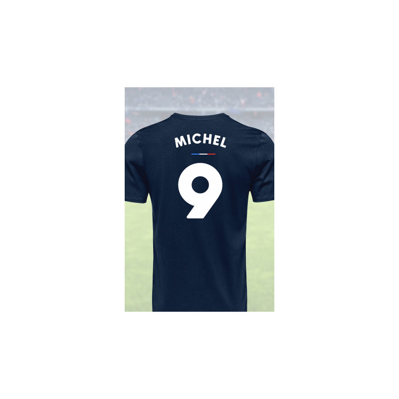 Tee shirt joueur 9 Jacquie & Michel