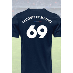 Tee shirt joueur 69 Jacquie & Michel