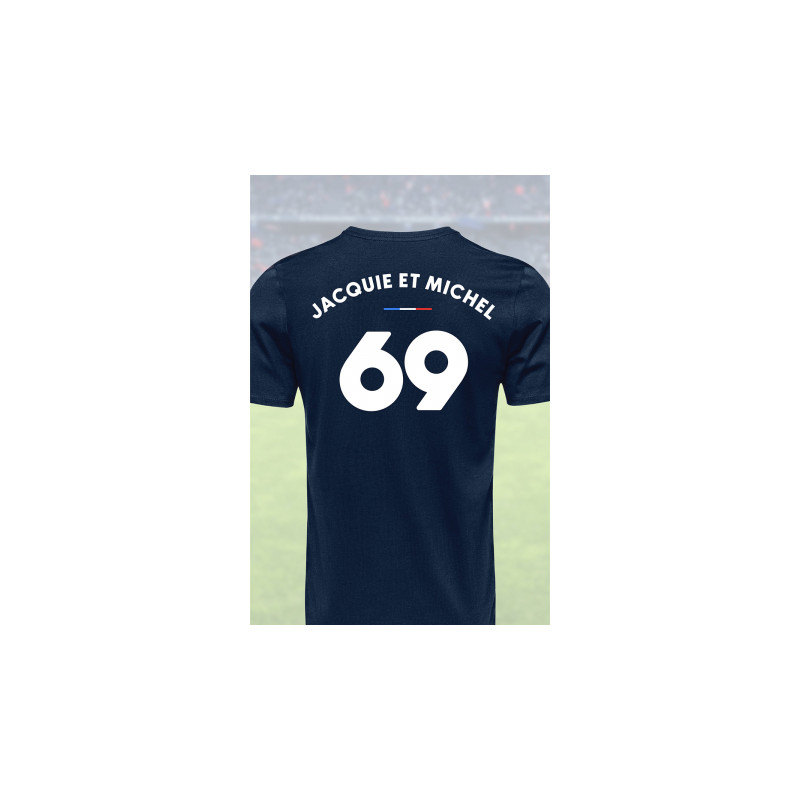 Tee shirt joueur 69 Jacquie & Michel