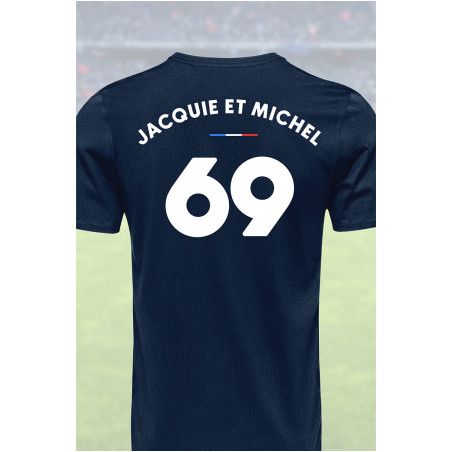 Tee shirt joueur 69 Jacquie & Michel