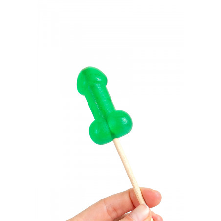 Sucette pénis à la menthe avec effet rafraichissant