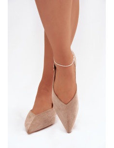 Ballerines Élégantes en Daim Beiges