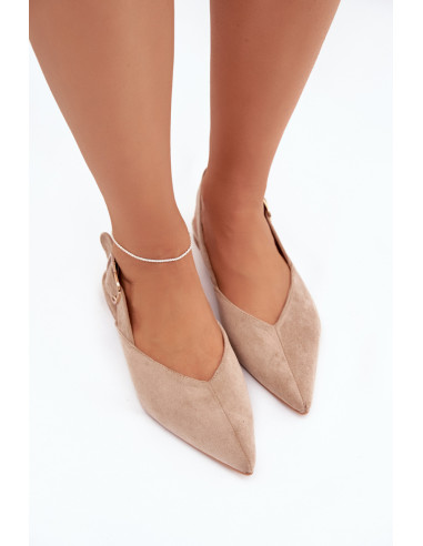 Ballerines Élégantes en Daim Beiges