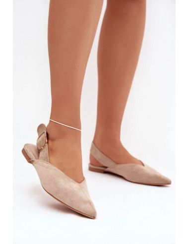 Ballerines Élégantes en Daim Beiges