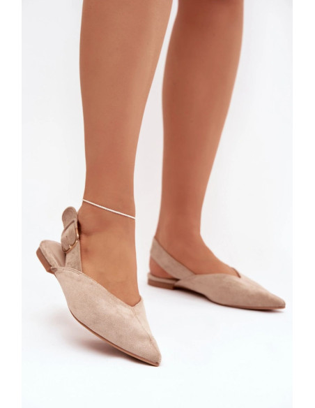 Ballerines Élégantes en Daim Beiges