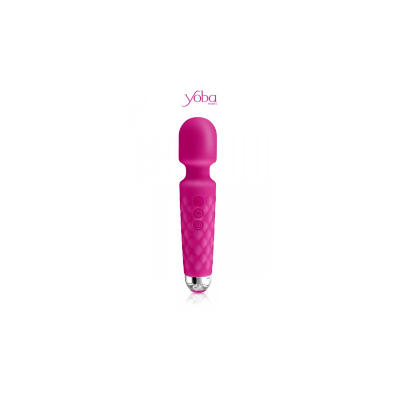 Vibro Love Wand rechargeable rose - Yoba