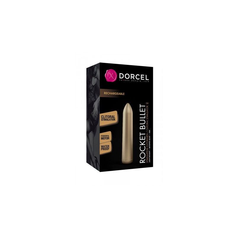 Mini vibro Rocket Bullet doré - Dorcel
