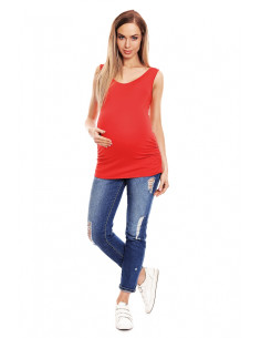 T-shirt de grossesse Rouge 2