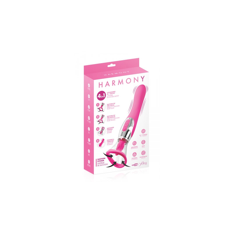 Stimulateur 4 en 1 Harmony fuchsia - Yoba