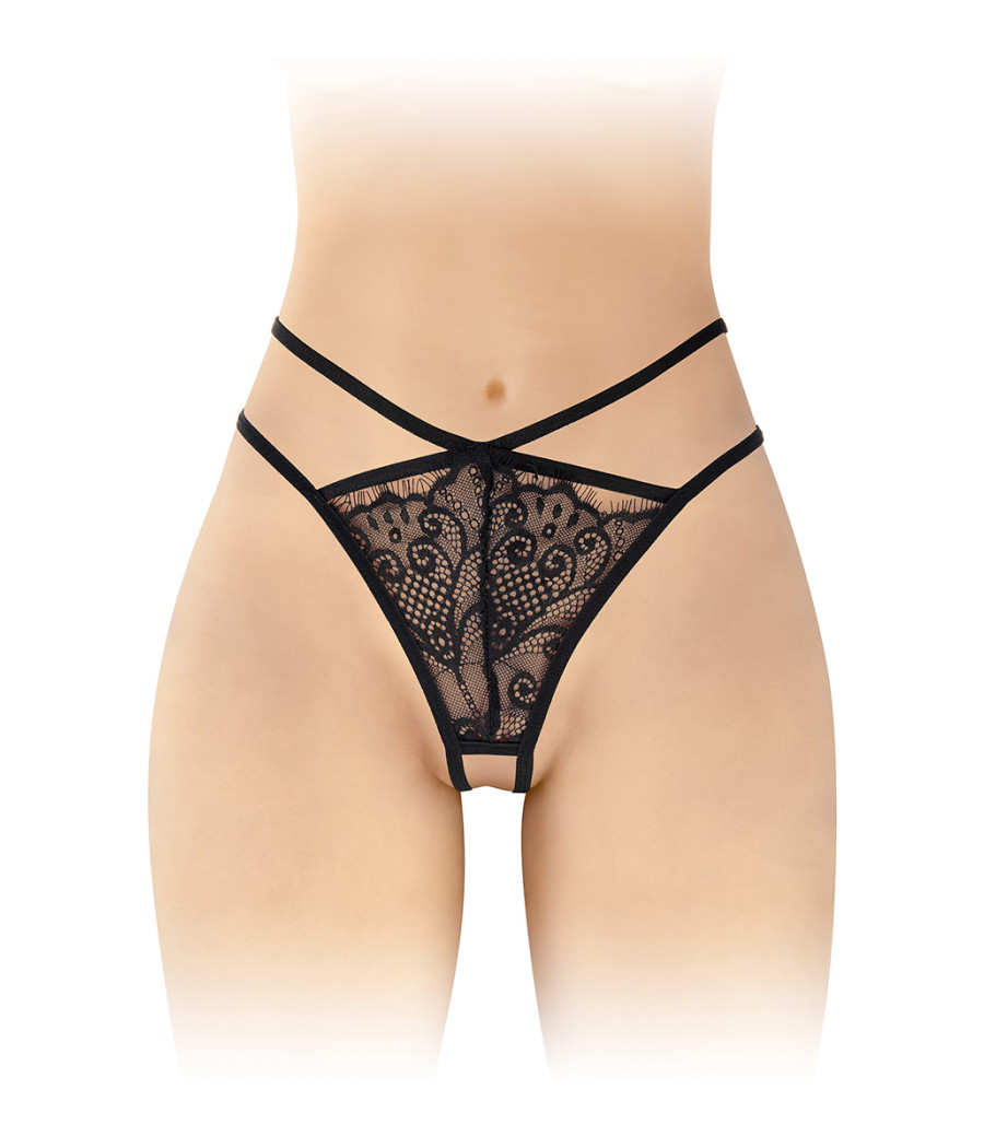 String ouvert Mylene - noir