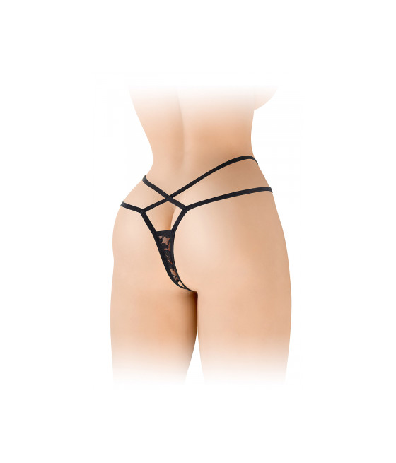 String ouvert Mylene - noir