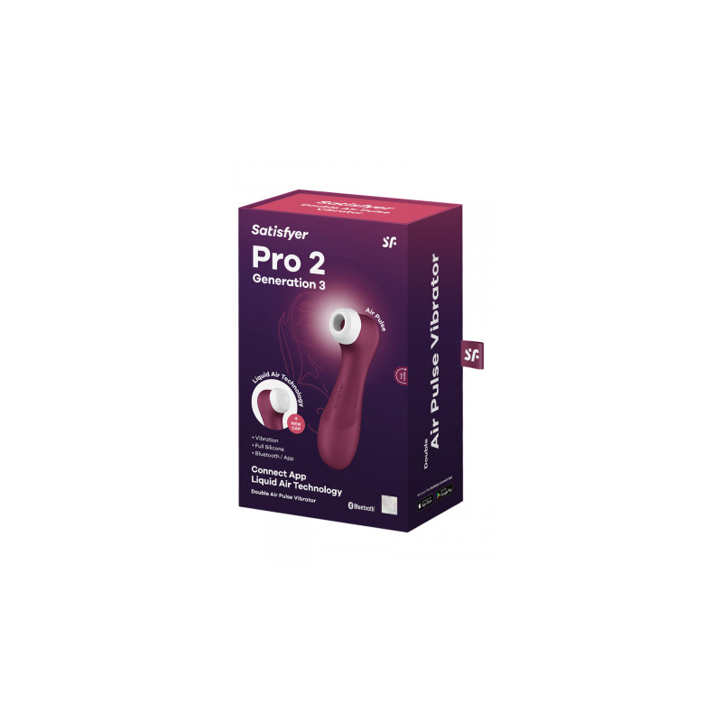 Stimulateur Pro 2 Generation 3 connecté bordeaux