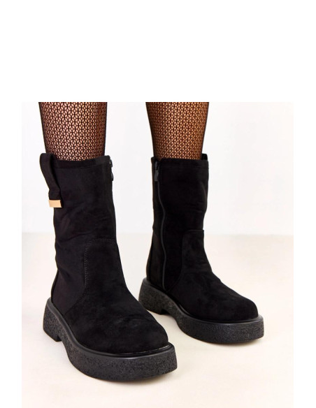 Bottes Élégantes en Cuir Écologique