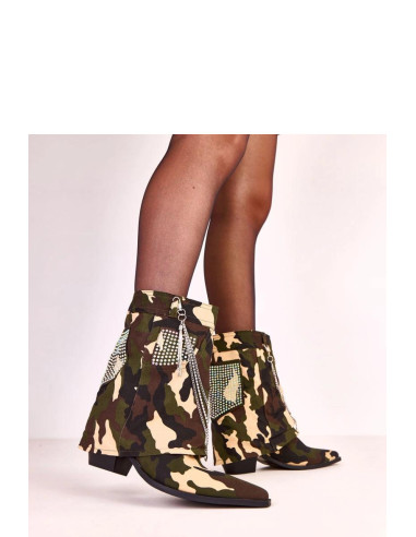 Bottes à talons Élégantes Vertes