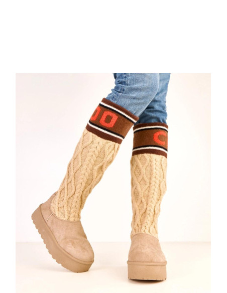 bottes de neige Élégantes en Cuir Écologique