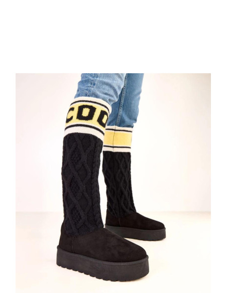 bottes de neige Élégantes en Cuir Écologique