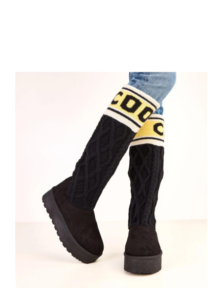 bottes de neige Élégantes en Cuir Écologique