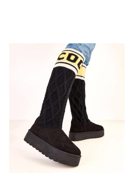 bottes de neige Élégantes en Cuir Écologique