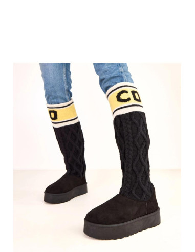 bottes de neige Élégantes en Cuir Écologique