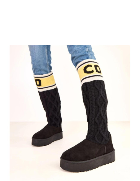 bottes de neige Élégantes en Cuir Écologique