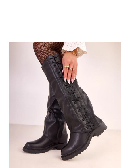 Bottes cuissardes Élégantes en Cuir Écologique